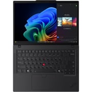 Lenovo ThinkPad T14 Gen 6 (2025) AI PC - 2nd Series / Intel Core Ultra 7-255U / 14inch WUXGA / 512GB SSD / 16GB RAM / Shared Intel Graphics / Windows 11 Pro / English & Arabic Keyboard / Black / Middle East Version - [21QC001CGR] + ANC Headphone