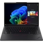 Lenovo ThinkPad T14 Gen 6 (2025) AI PC - 2nd Series / Intel Core Ultra 7-255U / 14inch WUXGA / 512GB SSD / 16GB RAM / Shared Intel Graphics / Windows 11 Pro / English & Arabic Keyboard / Black / Middle East Version - [21QC001CGR] + ANC Headphone