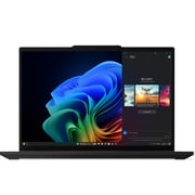 Lenovo ThinkPad T14s Gen 6 (2025) AI PC - 2nd Series / Intel Core Ultra 7-255U / 14inch WUXGA / 1TB SSD / 16GB RAM / Shared Intel Graphics / Windows 11 Pro / English & Arabic Keyboard / Black / Middle East Version - [21R1001BGR] + ANC Headphone