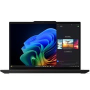 Lenovo ThinkPad T14s Gen 6 (2025) AI PC - 2nd Series / Intel Core Ultra 7-255U / 14inch WUXGA / 1TB SSD / 32GB RAM / Shared Intel Graphics / Windows 11 Pro / English & Arabic Keyboard / Black / Middle East Version - [21R1001KGR] + ANC Headphone