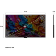 LG 86inch QNED9M evo AI 4K QNED Smart webOS Television (2025 Model) - 86QNED9MA6A-AMAG