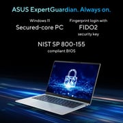 Asus V5405 (2025) Copilot+ PC - Series 2 / Intel Core Ultra 5-226V / 14inch WQXGA / 512GB SSD / 16GB RAM / Shared Intel Arc 130V Graphics / Windows 11 Pro / English & Arabic Keyboard / Platinum Silver / Middle East Version - [V5405CSA-I516512S]