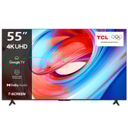 TCL 55″ V6B 4K UHD LED Google TV with AiPQ Engine 3.0, Dolby Audio, Google Assistant & Chromecast Built-in Television 55V6B - (2024 Model)