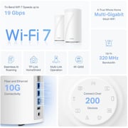 TPLink Tri-Band WiFi 7 BE19000 Whole Home Mesh System 3 Pack - Deco BE85