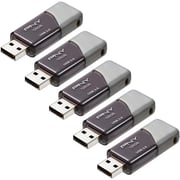 PNY Turbo Attaché 3 5pc Flash Drive USB3.0 128GB Grey - P-FD128X5TBOP-MP