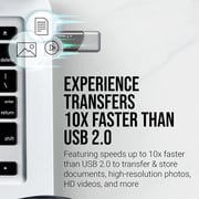 PNY Turbo Attaché 3 5pc Flash Drive USB3.0 128GB Grey - P-FD128X5TBOP-MP
