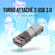 PNY Turbo Attaché 3 5pc Flash Drive USB3.0 128GB Grey - P-FD128X5TBOP-MP