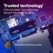Crucial P3 Plus Internal Solid State Drive PCIe 4.0 M.2 500GB Black - CT500P3PSSD8