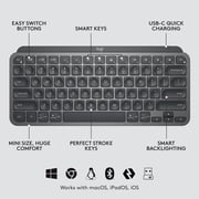 Logitech MX Keys Wireless Mouse and Keyboard Graphite - 920-011048