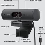 Logitech Brio 505 HD Webcam Graphite - 960-001522