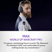 Alienware Pro Wireless Over Ear Gaming Headset Dark Side Of The Moon - BBY-AWProH-D