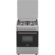 Super General Free Standing 4 Burners Gas Cooker 60cm Black/Stainless Steel - SGC6170MSFS