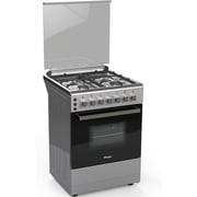 Super General Free Standing 4 Burners Gas Cooker 60cm Black/Stainless Steel - SGC6175MSFS