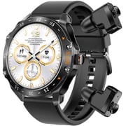 Porodo Hype Smartwatch With Earbuds Black - PD-HYPE-BK