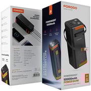 Porodo Power Bank 50000mAh Black - PDPBFCH093BK
