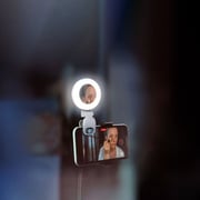 Porodo Mini Mirror Ring Light Clip White - PD-LFST153-WH