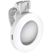 Porodo Mini Mirror Ring Light Clip White - PD-LFST153-WH