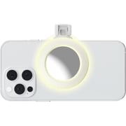 Porodo Mini Mirror Ring Light Clip White - PD-LFST153-WH