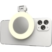 Porodo Mini Mirror Ring Light Clip White - PD-LFST153-WH