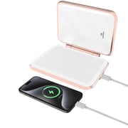 Porodo Power Bank With Mirror 5000mAh White/Rose Gold - PD-LFST161-WHRG