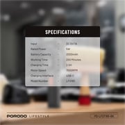 Porodo Hair Trimmer 5 Watts - PD-LFST165-BK