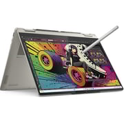 Lenovo Yoga 7 14AKP10 2-in-1 Convertible (2025) Copilot+ PC - AMD Ryzen AI 7 / 14inch 2.8K / 1TB SSD / 32GB RAM / Shared AMD Radeon 860M Graphics / Windows 11 Home / English & Arabic Keyboard / Seashell / Middle East Version - [83JR0018AX] 