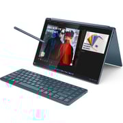 Lenovo Yoga Book 9 14IAH10 (2024) AI PC - 2nd Series / Intel Core Ultra 7-255H / 14inch 2.8K / 1TB SSD / 32GB RAM / Shared Intel Arc 140T GPU Graphics / Windows 11 Home / English & Arabic Keyboard / Tidal Teal / Middle East Version - [83KJ000MAX]