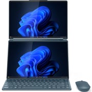 Lenovo Yoga Book 9 14IAH10 (2024) AI PC - 2nd Series / Intel Core Ultra 7-255H / 14inch 2.8K / 1TB SSD / 32GB RAM / Shared Intel Arc 140T GPU Graphics / Windows 11 Home / English & Arabic Keyboard / Tidal Teal / Middle East Version - [83KJ000MAX]