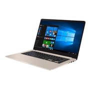 Asus VivoBook S15 S510UR-BQ062T Laptop - Core i5 2.5GHz 8GB 1TB 2GB Win10 15.6inch FHD Gold English/Arabic Keyboard