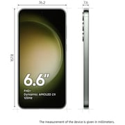 هاتف سامسونج جالاكسي S23+ يدعم 5G وبذاكرة 8 جيجا وذاكرة داخلية 512 جيجا وبلون أخضر وثنائي شرائح الاتصال - إصدار دولي