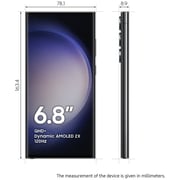 هاتف سامسونج جالاكسي S23 ألترا يدعم 5G وبذاكرة 12 جيجا وذاكرة داخلية 1 تيرا وبلون أسود فانتوم وثنائي شرائح الاتصال - إصدار الشرق الأوسط