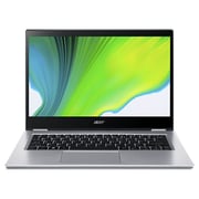 Acer Spin 3 (2019) Laptop - 10th Gen / Intel Core i5-1035G1 / 14inch FHD / 8GB RAM / 1TB SSD / Shared Intel HD Graphics / Windows 10 / Silver / Middle East Version - [SP314-54N-556D]