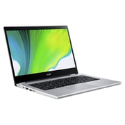 Acer Spin 3 (2019) Laptop - 10th Gen / Intel Core i5-1035G1 / 14inch FHD / 8GB RAM / 1TB SSD / Shared Intel HD Graphics / Windows 10 / Silver / Middle East Version - [SP314-54N-556D]