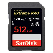 بطاقة سانديسك SDSDXXY-512G-GN4IN اكستريم برو SDXC سعة 512 جيجابايت
