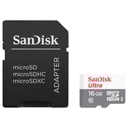 Sandisk MicroSDHC 80MB/s UHS-I Card 16GB With Adapter SDSQUNS-016G-GN3MA