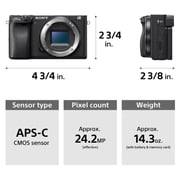 Sony Alpha a6400 Mirrorless Digital Camera ILCE-6400 Black Body Only