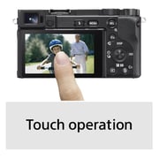 Sony Alpha A6100 APS-C Mirrorless Camera Black - ILCE6100LB + E PZ 16-50mm f/3.5-5.6 OSS Lens