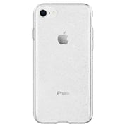 Spigen Liquid Crystal Glitter designed for iPhone SE 3 case cover (2022)/iPhone SE case (2020)/iPhone 8 case/iPhone 7 case - Crystal Quartz