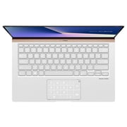 Asus ZenBook 14 UX433FLC-A5419T Laptop - Core i5 1.6GHz 16GB 256GB 2GB Win10 14inch FHD Icicle Silver English/Arabic Keyboard
