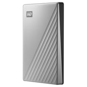 WD My Passport Ultra USB 3.0 Type-C External Hard Drive Silver WDBC3C0010BSLWESN