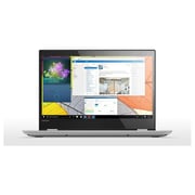 لابتوب لينوفو يوغا 520 يعمل باللمس وقابل للطي-  بنتيوم، سرعة قراءة 2.3 جيجاهيرتز وذاكرة 4 جيجابايت سعة تخزين 1 تيرابايت مشتركة ويندوز 10 شاشة قياس 14  بوصة HD رمادي معدني