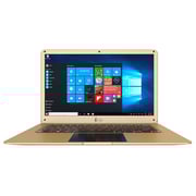 Ilife ZedAir H2 Laptop - Celeron 1.1GHz 3GB 500GB+32GB Shared Win10 14inch HD Gold English/Arabic Keyboard