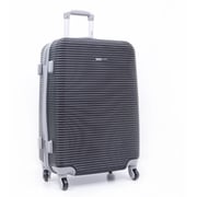 Para John 3pcs Abs Rolling Luggage Trolley Set Black
