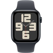 Apple Watch SE (2024) GPS 40mm Midnight Aluminum Case with Midnight Sport Band - S/M