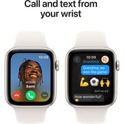 Apple Watch SE (2024) GPS 40mm Starlight Aluminum Case with Starlight Sport Band - M/L