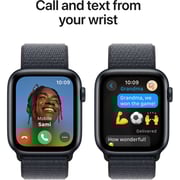 Apple Watch SE (2024) GPS 44mm Midnight Aluminum Case with Ink Sport Loop