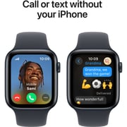 Apple Watch SE (2024) GPS + Cellular 44mm Midnight Aluminum Case with Midnight Sport Band - M/L