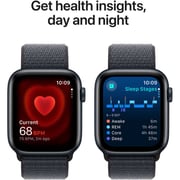 Apple Watch SE (2024) GPS + Cellular 44mm Midnight Aluminum Case with Ink Sport Loop