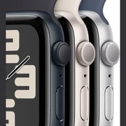 Apple Watch SE (2023) GPS 44mm Midnight Aluminum Case with Midnight Sport Band M/L – Middle East Version
