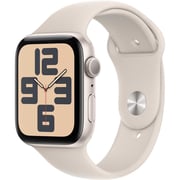 Apple Watch SE (2023) GPS 44mm Starlight Aluminum Case with Starlight Sport Band S/M – Middle East Version